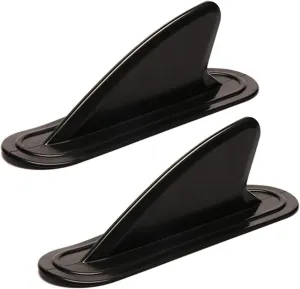 Surfing Fins 2Pcs Black PVC Surfboard Side Fins Surf Fin for Inflatable Paddle Board Surf Water Wave Fin SUP Accessory