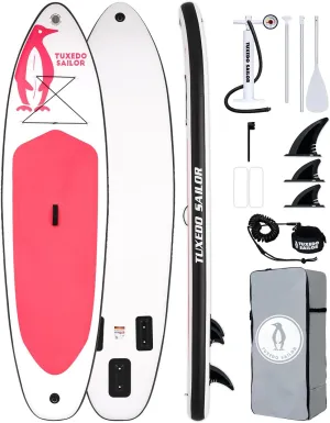 Tuxedo Sailor 10'6"33"6" Inflatable Stand Up Paddle Board with Premium SUP Accessories,Paddle Boards for Adults & Youth of All Skill Levels