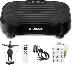 Vibration Plate Exercise Machine, Power Waver Vibration Plate Platform for Lymphatic Drainage Whole Body Vibration Plate Machine Helps Weight Loss Shaping 330lbs