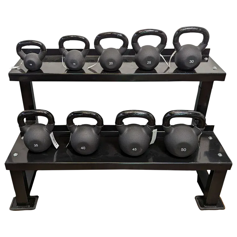 Warrior Neoprene Coated Black Kettlebells & Packages