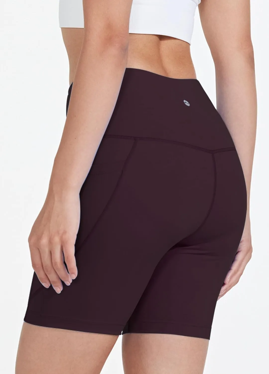 Women's 3"/6" Swim Shorts with Liner Pockets High Waisted Bathing Shorts Bottoms Tummy Control UPF 50 