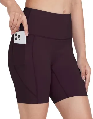 Women's 3"/6" Swim Shorts with Liner Pockets High Waisted Bathing Shorts Bottoms Tummy Control UPF 50 