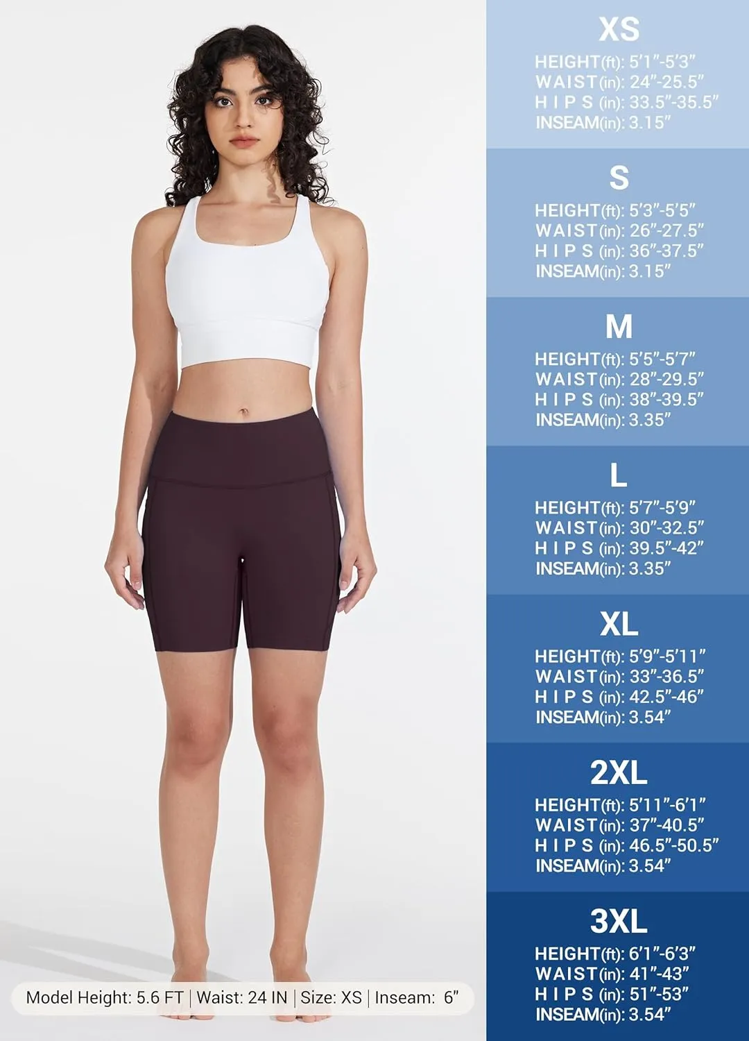 Women's 3"/6" Swim Shorts with Liner Pockets High Waisted Bathing Shorts Bottoms Tummy Control UPF 50 