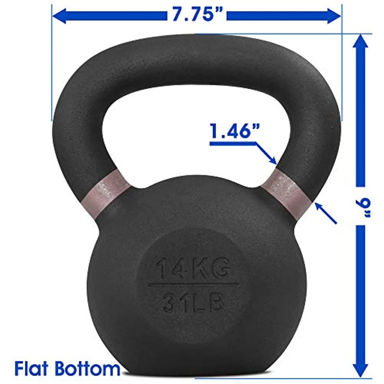 Yes4All Powder Coated Kettlebells – 4, 6, 8, 10, 12, 14, 16, 20, 24, 32, 40kg