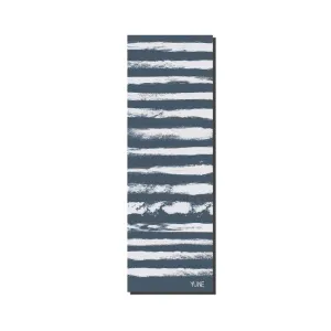 Yoga Mat | 6mm Thick | Blue Striped | Non-Slip | Eco Friendly | Yune Yoga | Fir