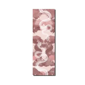 Yoga Mat | 6mm Thick | Pink Snake | Non-Slip | Eco Friendly | Yune Yoga | Alder