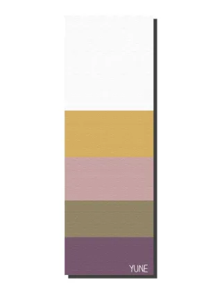 Yoga Mat | 6mm Thick | Striped | Non-Slip | Eco Friendly | Yune Yoga | Biarritz