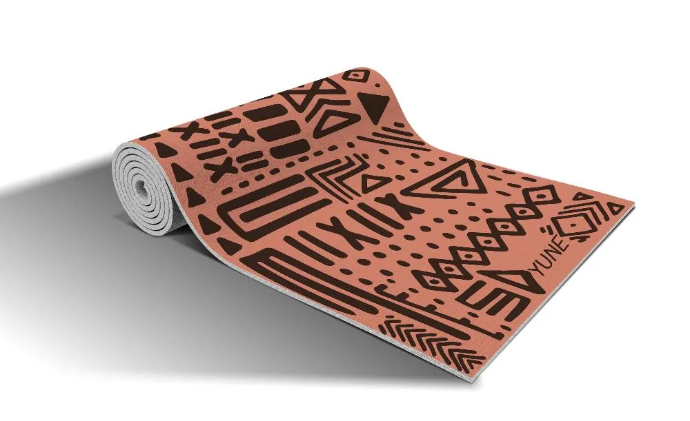 Yoga Mat | 6mm Thick | Tan | Non-Slip | Eco Friendly | Yune Yoga | Obelisk