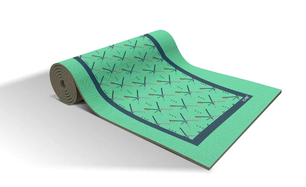 Yoga Mat | 6mm Thick | Turquoise | Non-Slip | Eco Friendly | Yune Yoga | PDX Carpet