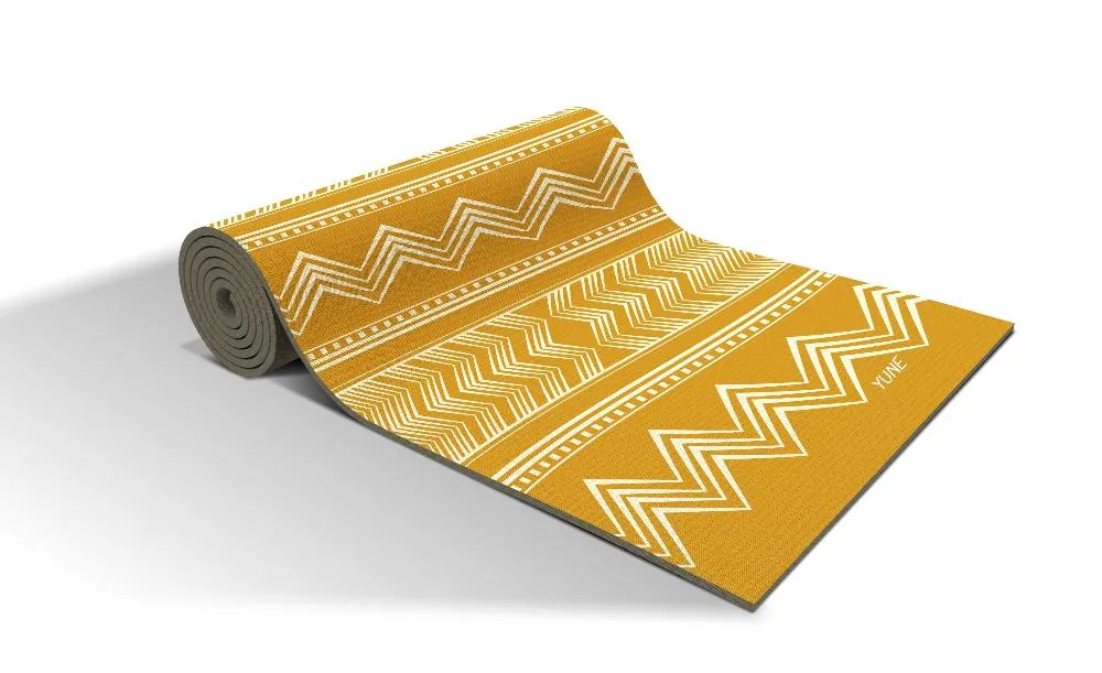 Yoga Mat | 6mm Thick | Yellow | Non-Slip | Eco Friendly | Yune Yoga | Wes