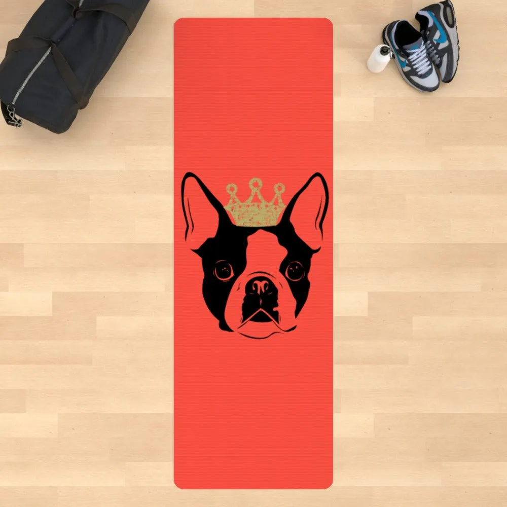 Yoga Mat - French Bulldog Orange
