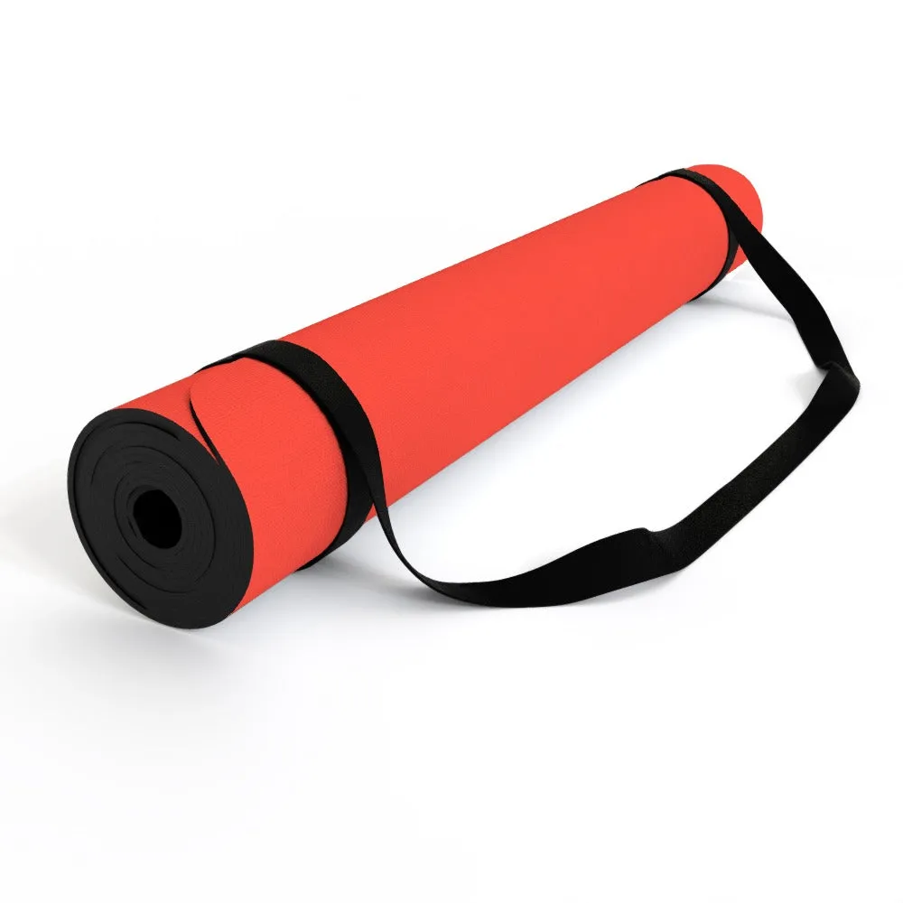 Yoga Mat - French Bulldog Orange