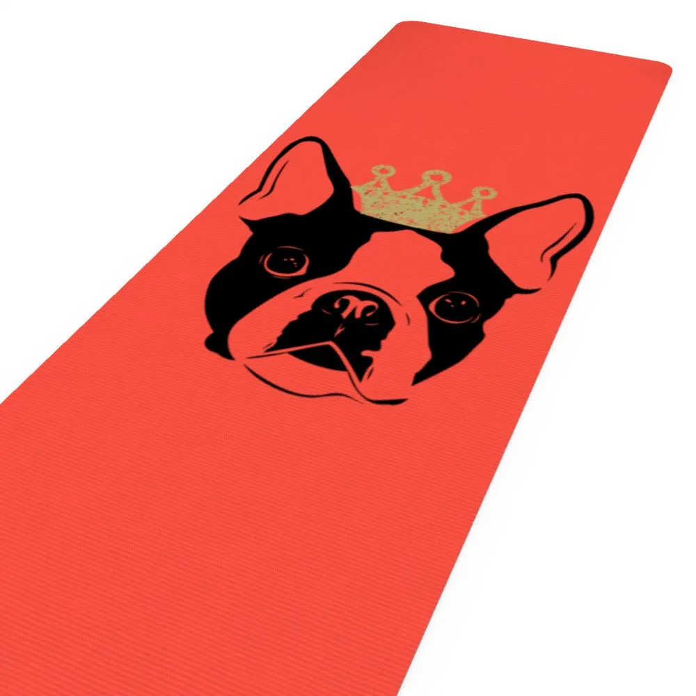 Yoga Mat - French Bulldog Orange