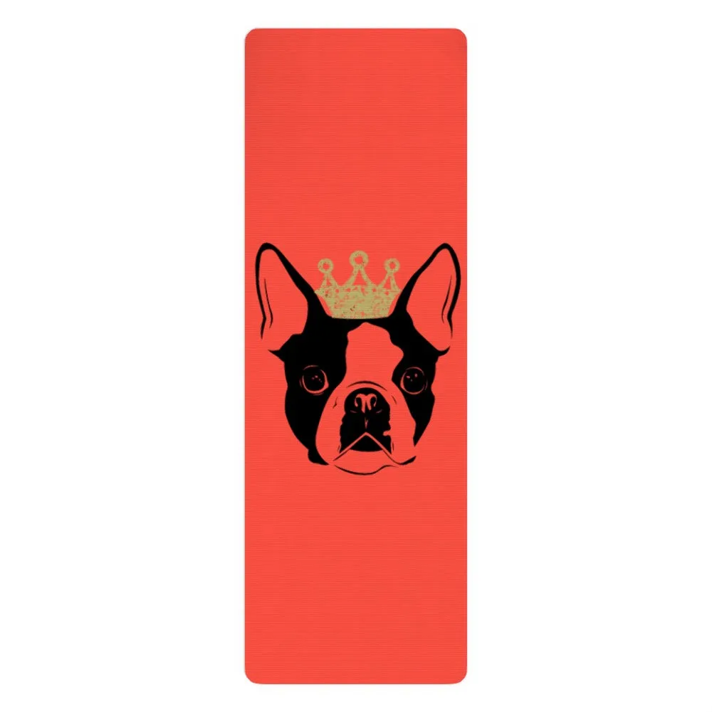 Yoga Mat - French Bulldog Orange